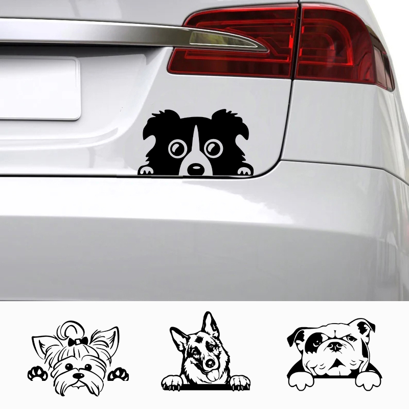 Interior Design Magazine - Autos Zubehör Aufkleber Lustiger Hund mit