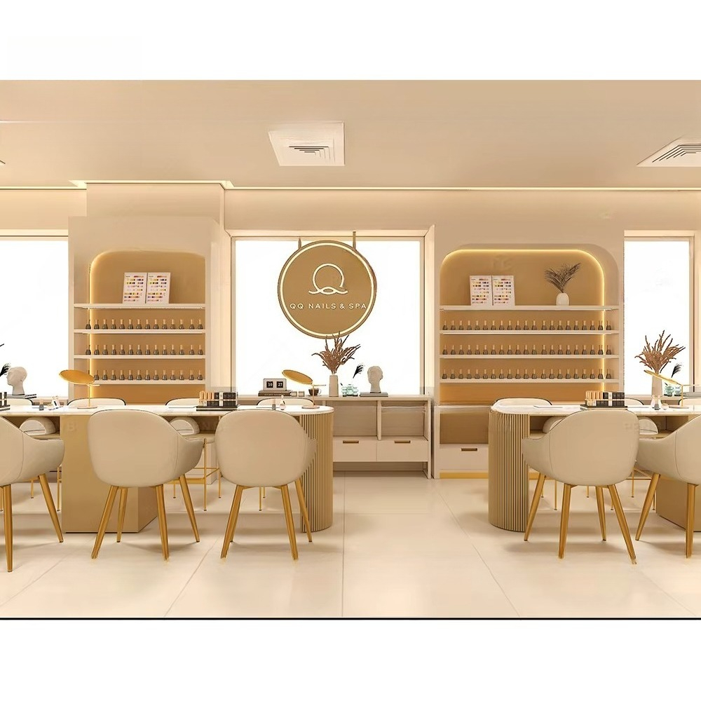 Interior Design Nail Salon - One-Stop Nail Art Spa Salon Design-