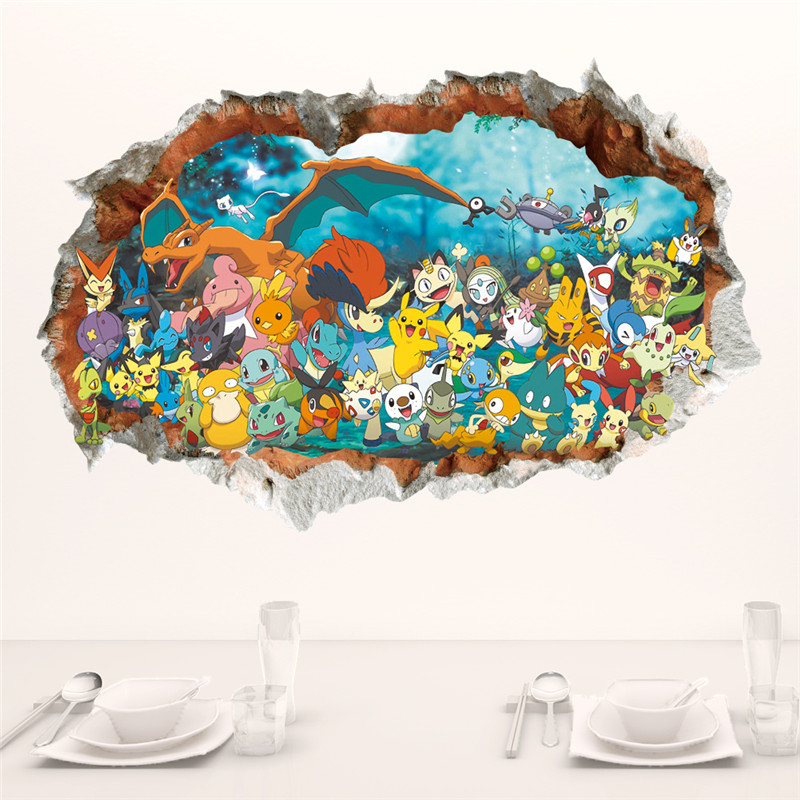Interior Design Magazine - Cartoon Pokémon Pikachu Wanda uf kleber