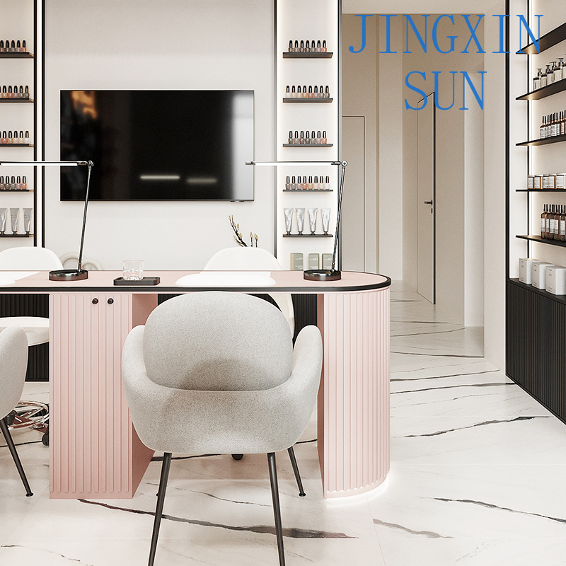 Maßgeschneiderte rosa Schönhei – Interior Design Nail Salon Bewertung und Preis
