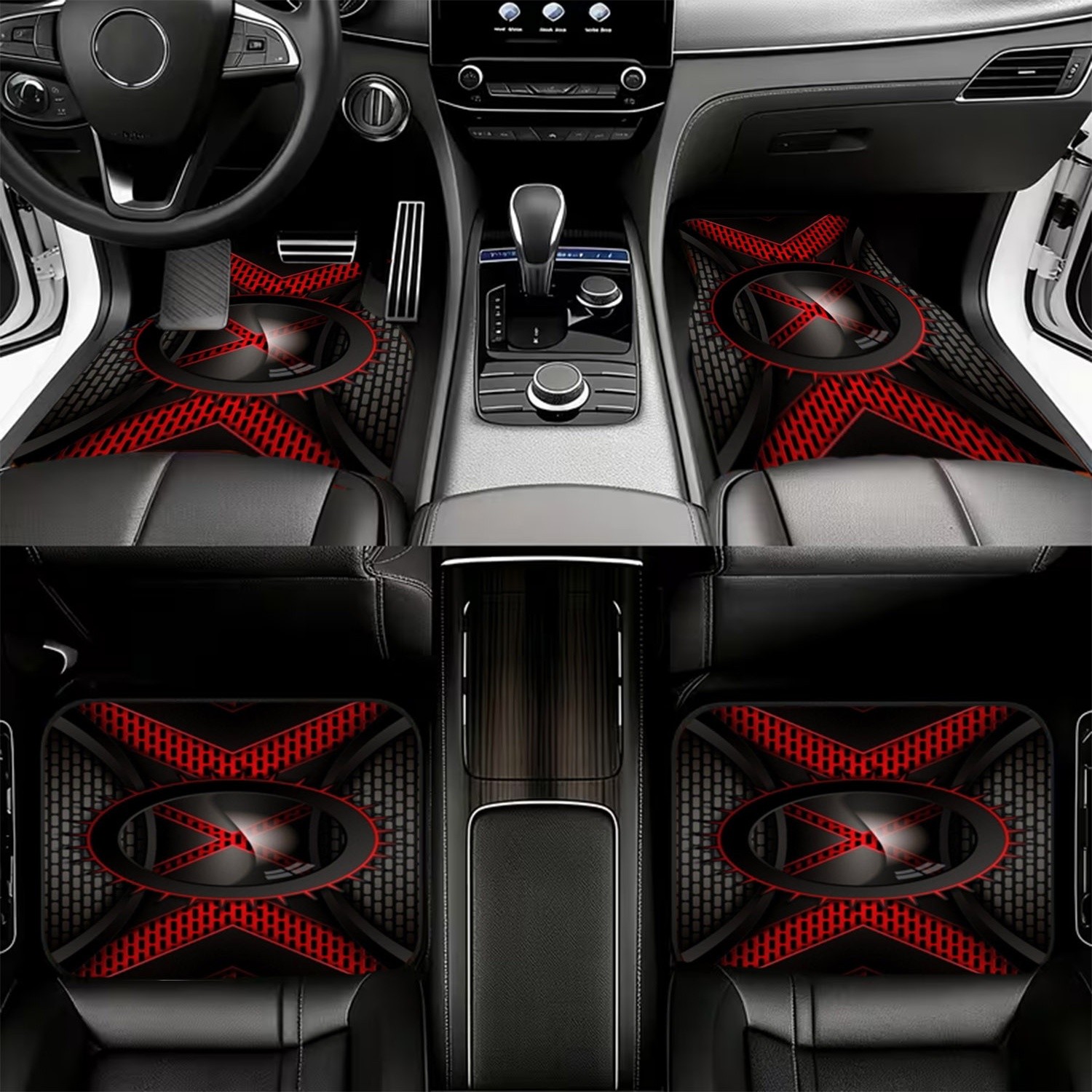 4-teiliger Satz Autofußmatten, – Interior Design Tech Bewertung und Preis