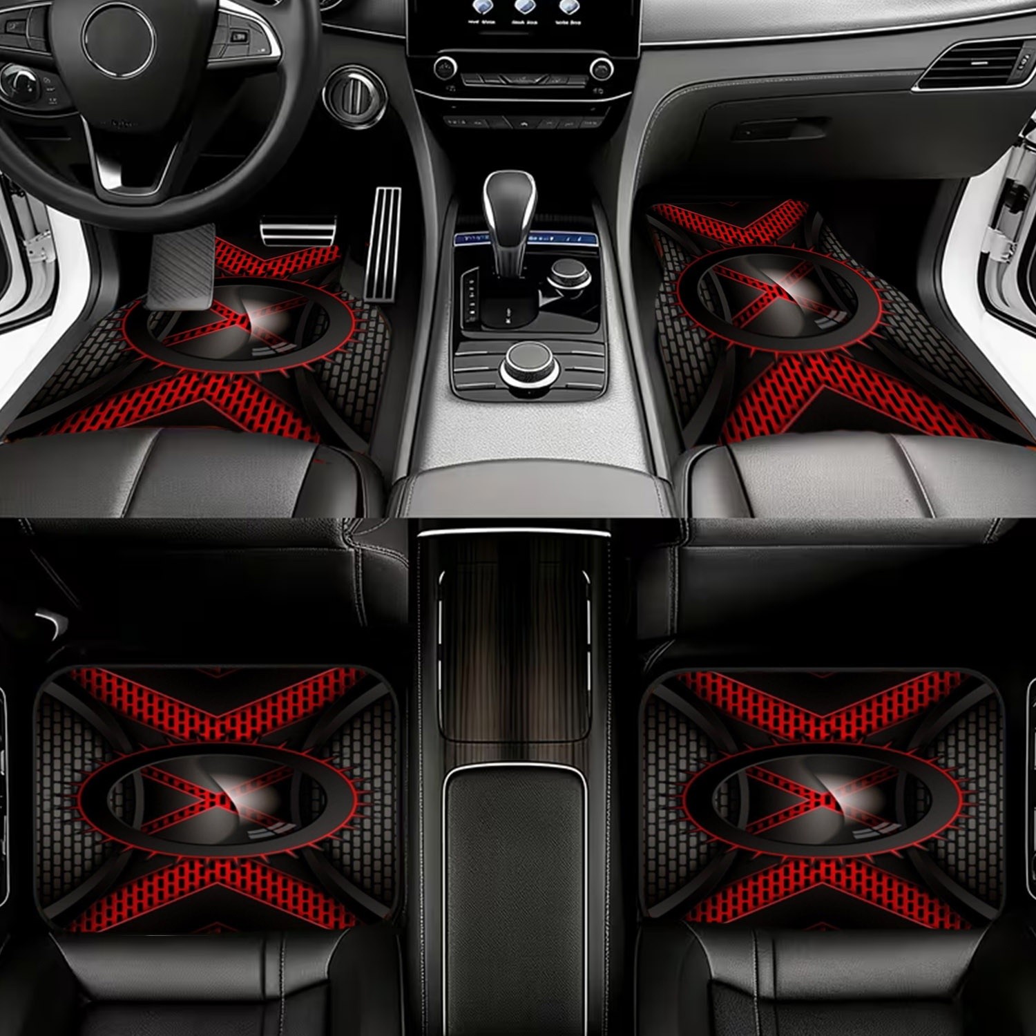 4-teiliger Satz Autofußmatten, – Interior Design Tech Bewertung und Preis
