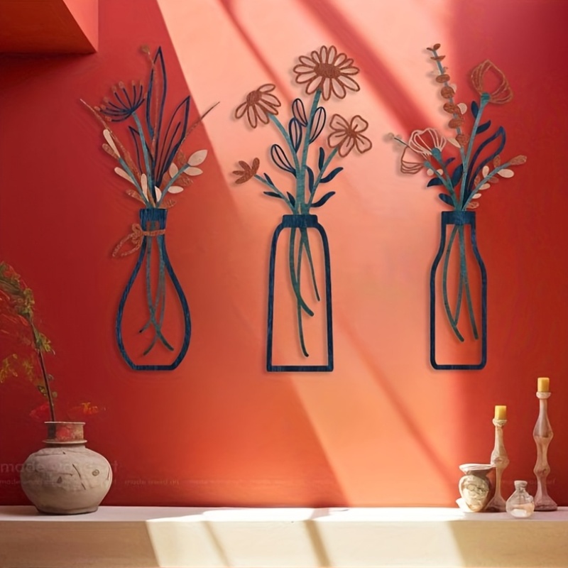 3 große florale Wandkunst-Skul – Interior Design Office Bewertung und Preis