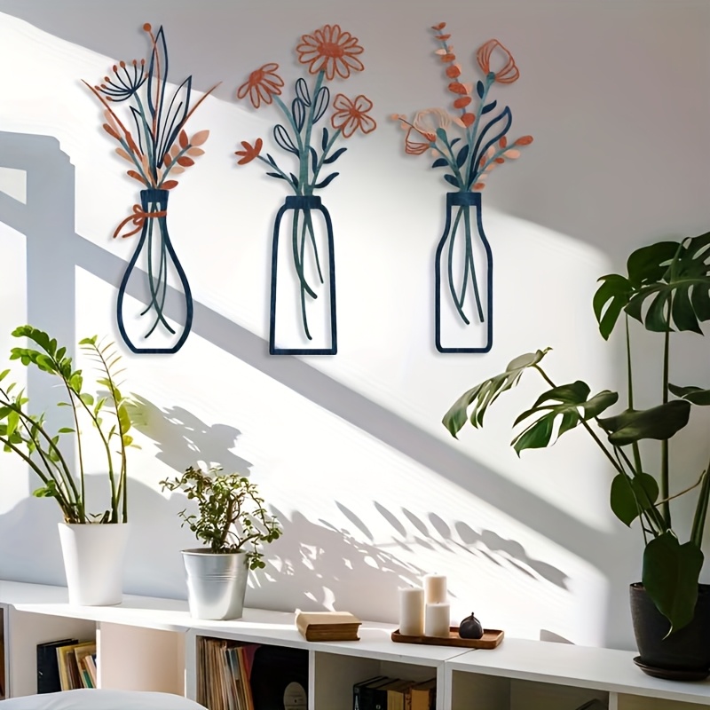 3 große florale Wandkunst-Skul – Interior Design Office Bewertung und Preis