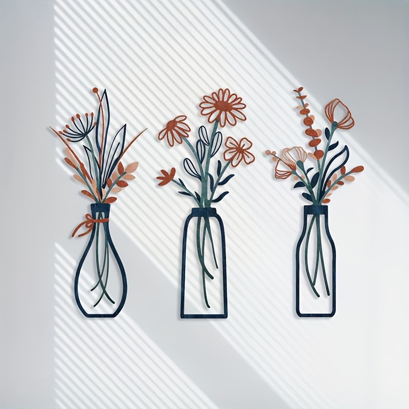 3 große florale Wandkunst-Skul – Interior Design Office Bewertung und Preis