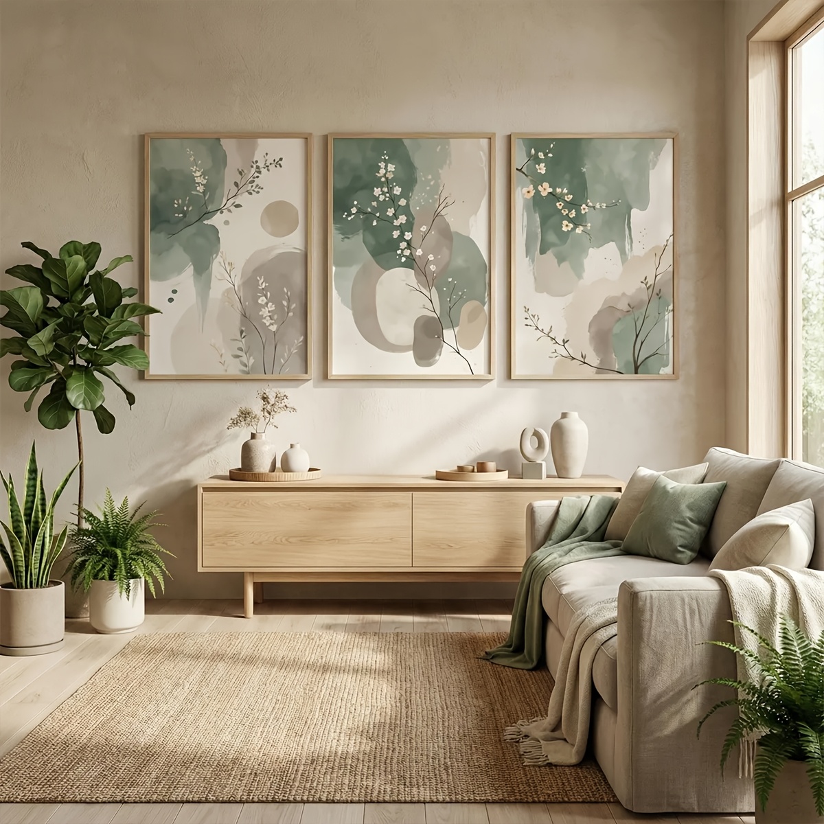3-teiliges Japanisches Pflanze – Interior Design Office Bewertung und Preis