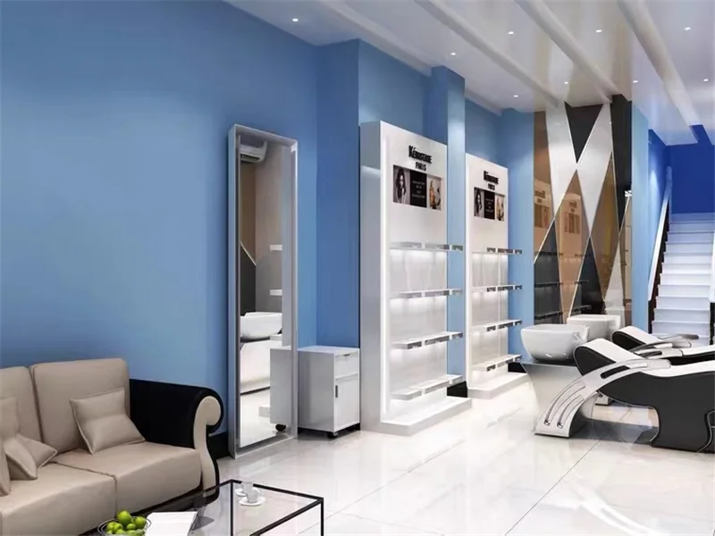 Make-up-Vitrine für Einzelhand – Interior Design Nail Salon Bewertung und Preis