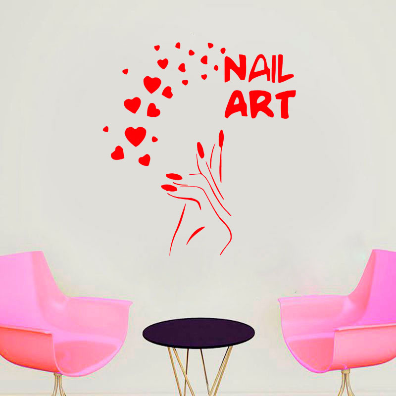 Nägel Kunst Fenster Decals Lie – Interior Design Nail Salon Bewertung und Preis