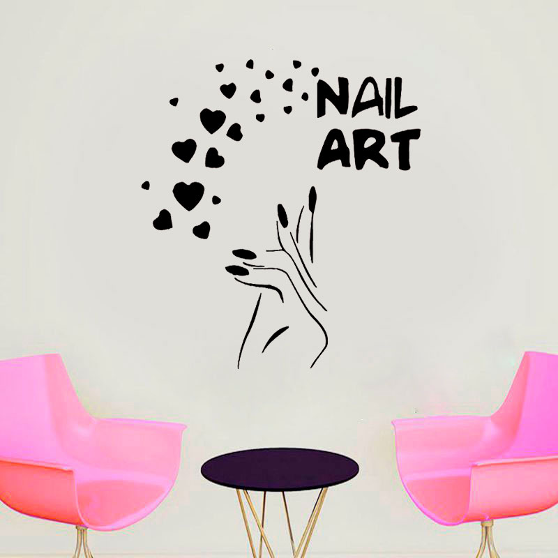 Nägel Kunst Fenster Decals Lie – Interior Design Nail Salon Bewertung und Preis