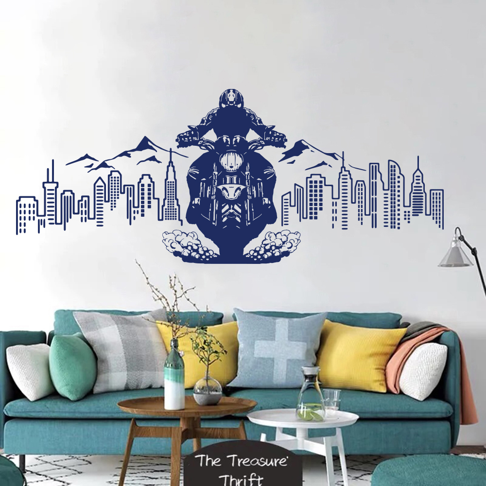 City Skyline Motorrad Abenteue – Interior Design Magazine Bewertung und Preis