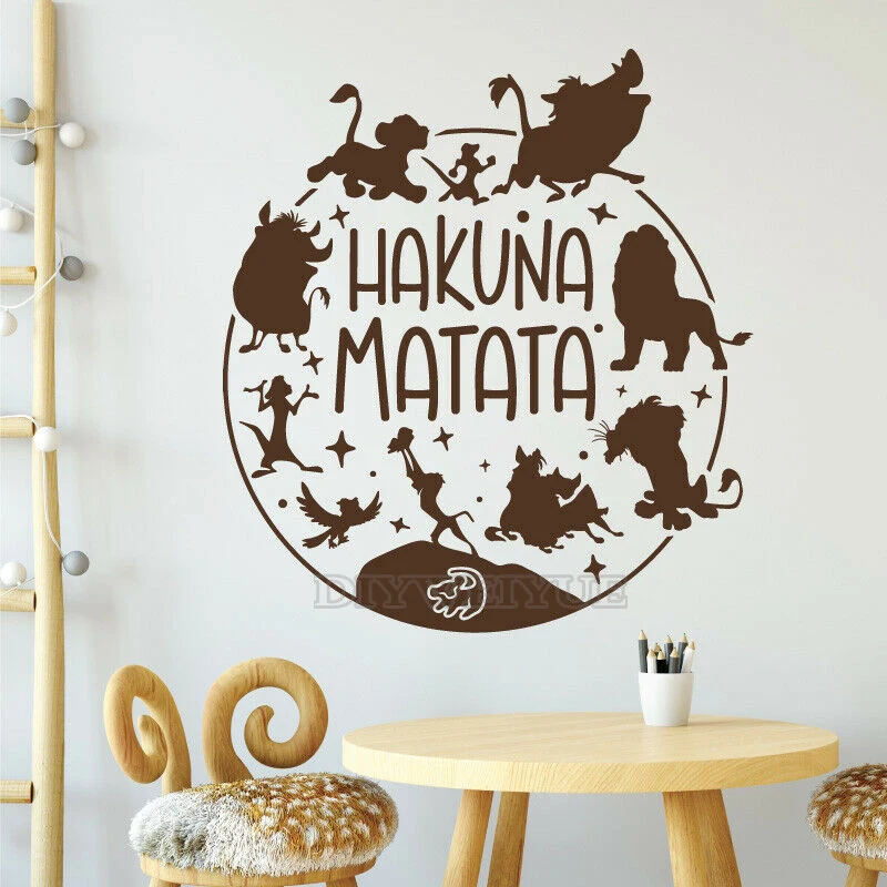 Cartoon Hakuna Matata Wandaufk – Interior Design Magazine Bewertung und Preis