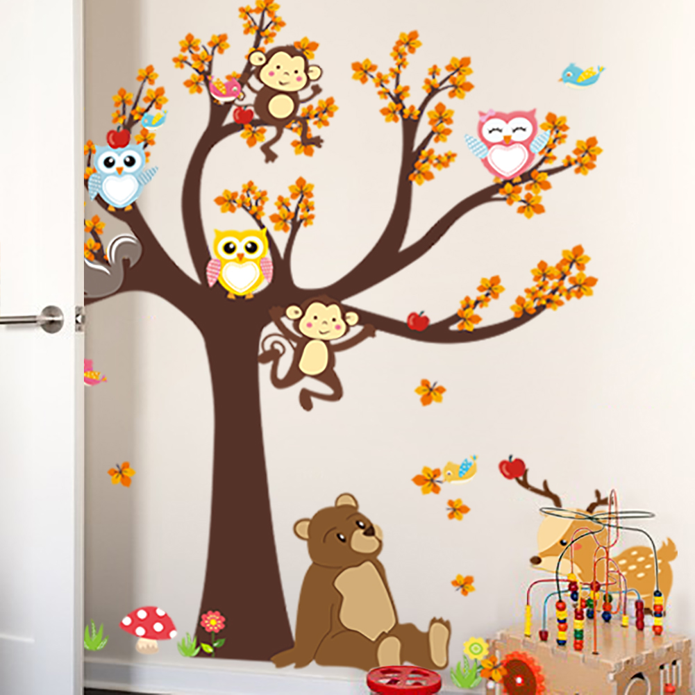 Eule Affe Tiere Baum Cartoon V – Interior Design Magazine Bewertung und Preis