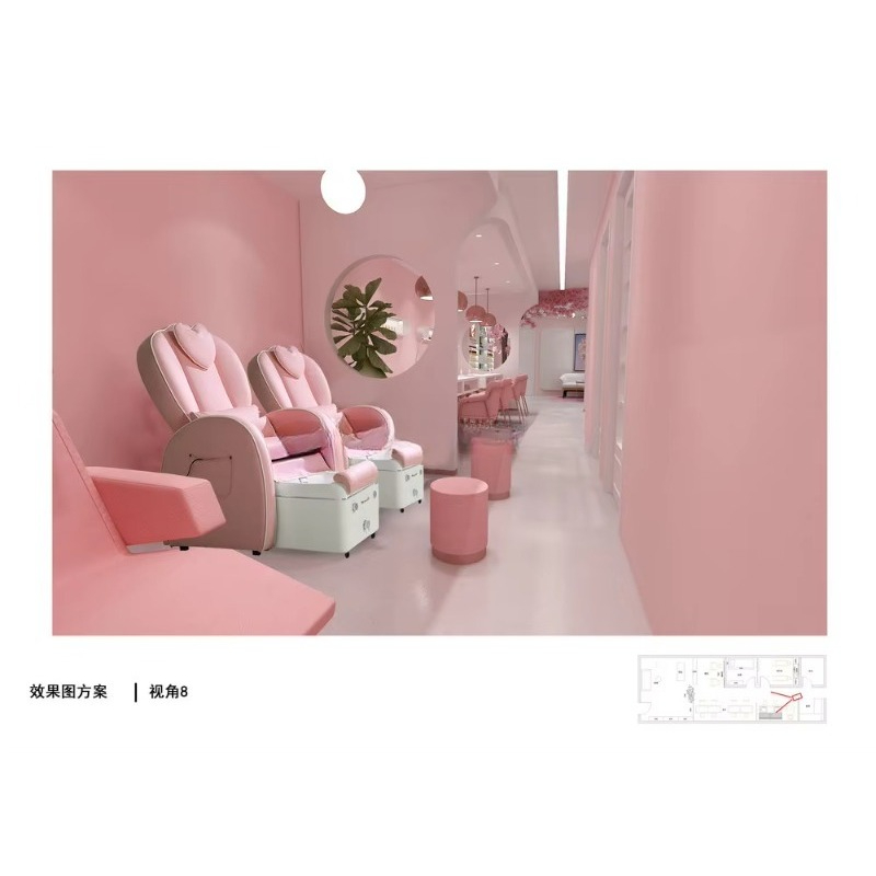 Maßgeschneiderte moderne komme – Interior Design Nail Salon Bewertung und Preis
