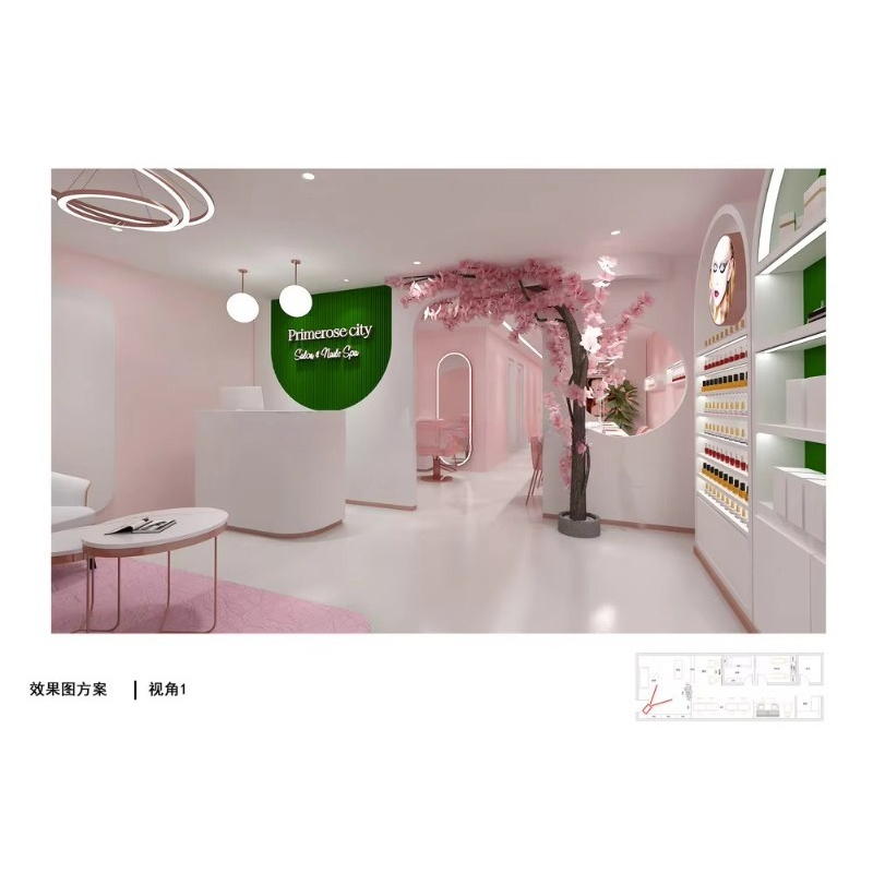 Maßgeschneiderte moderne komme – Interior Design Nail Salon Bewertung und Preis