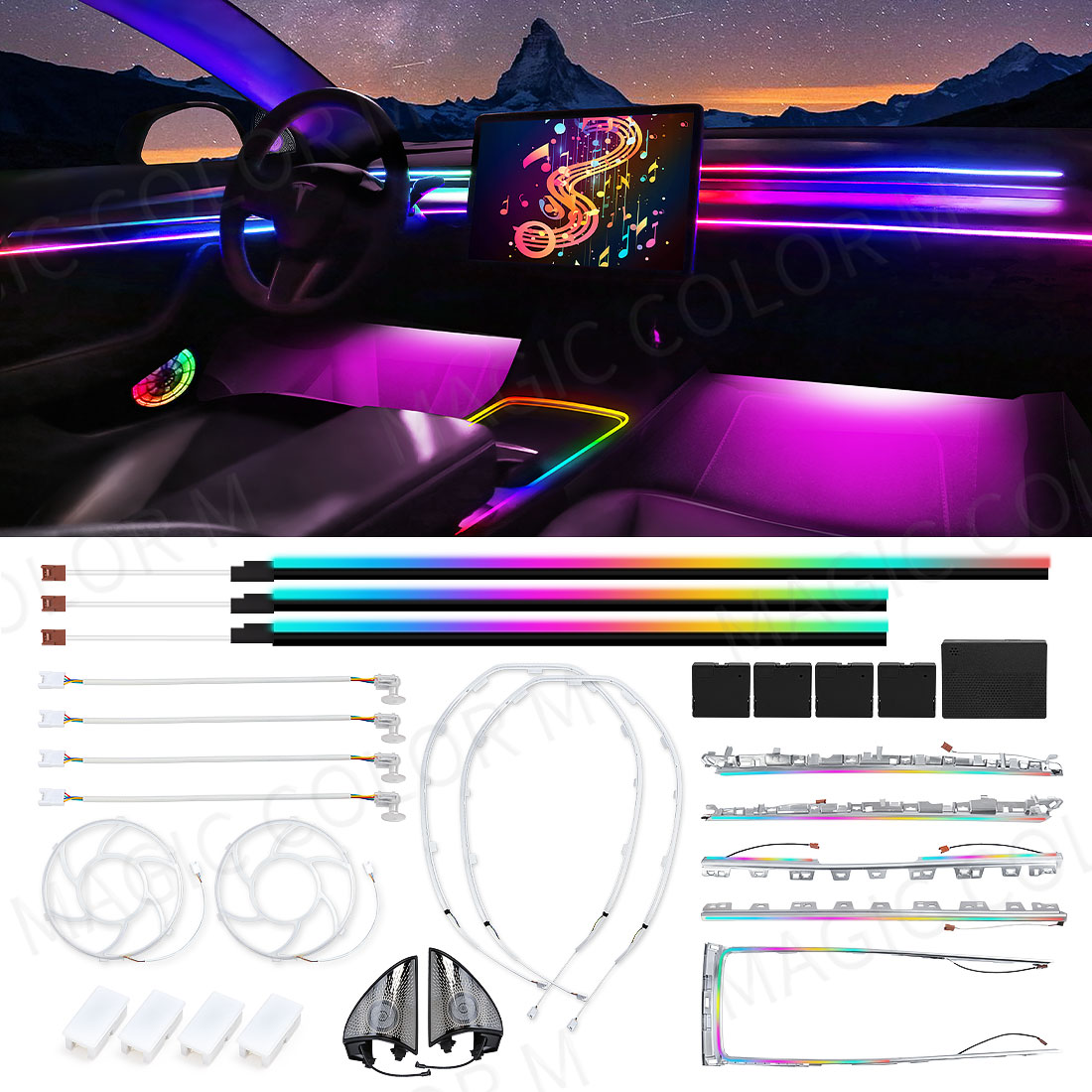 Für Tesla Model 3 Y 2021 2022  – Interior Design Tech Bewertung und Preis