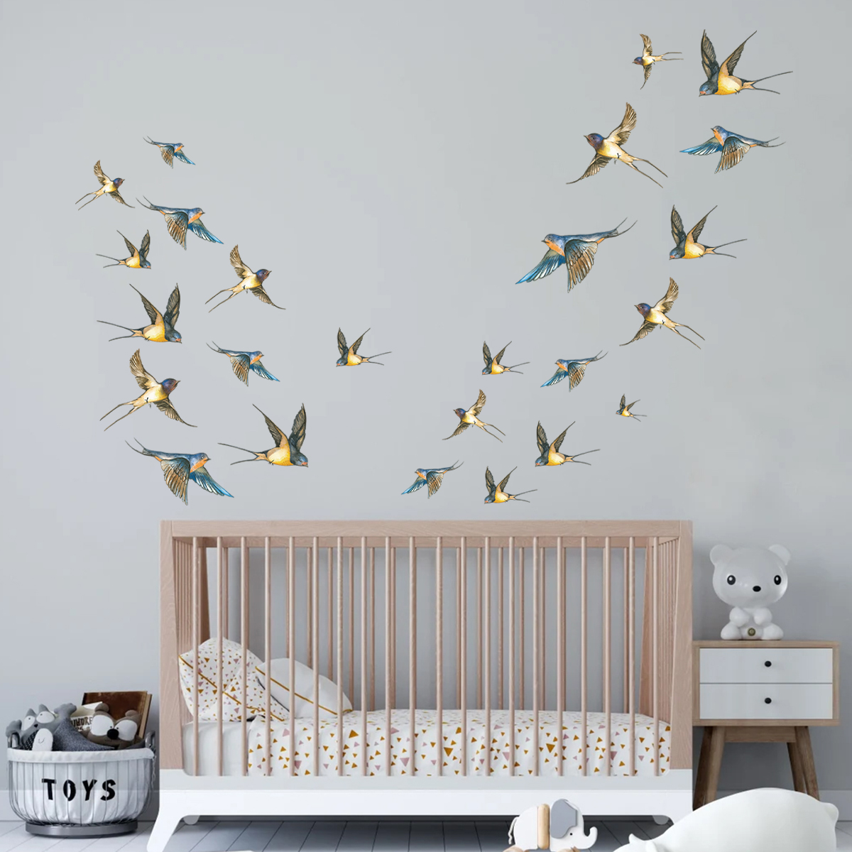 4 Stück Aquarell-Vogel-Wandauf – Interior Design Magazine Bewertung und Preis