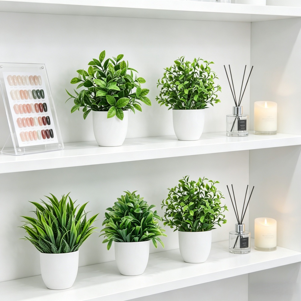 4-teiliges Set Mini Künstliche – Interior Design Office Bewertung und Preis