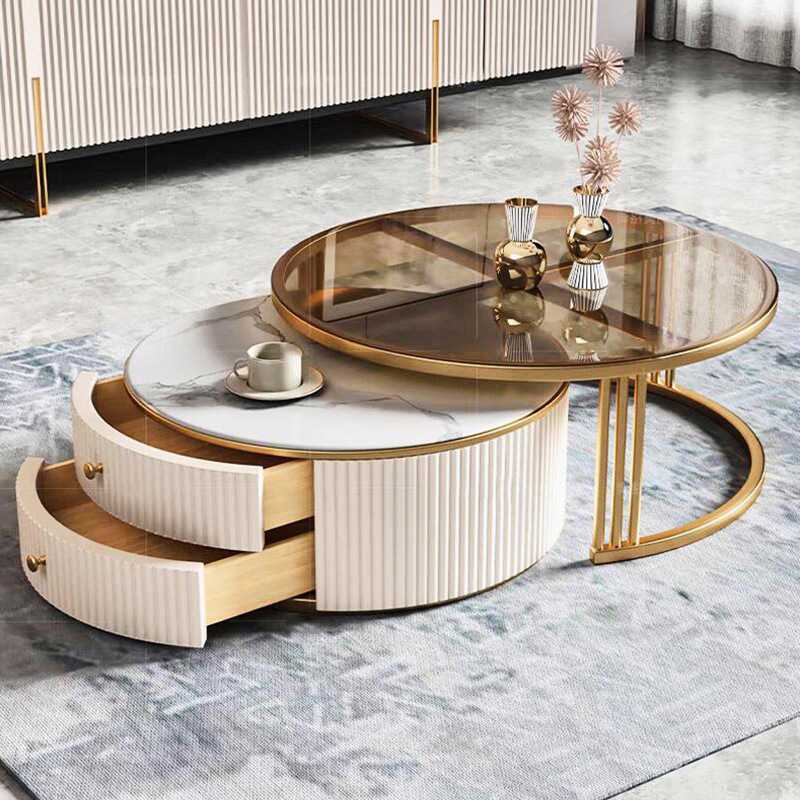 Modernes Luxus-Marmor-Holz-Cou – Interior Design Luxury Living Room Bewertung und Preis