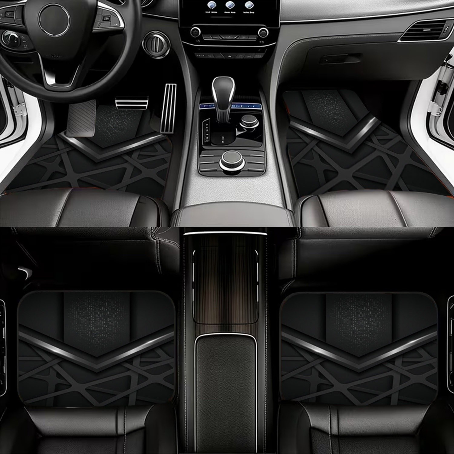 4-teilige Auto-Fußmatten mit f – Interior Design Tech Bewertung und Preis