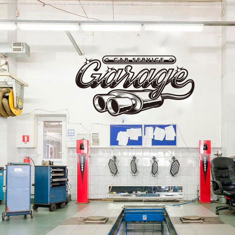 Retro Auto Service Garage Wand – Interior Design Magazine Bewertung und Preis