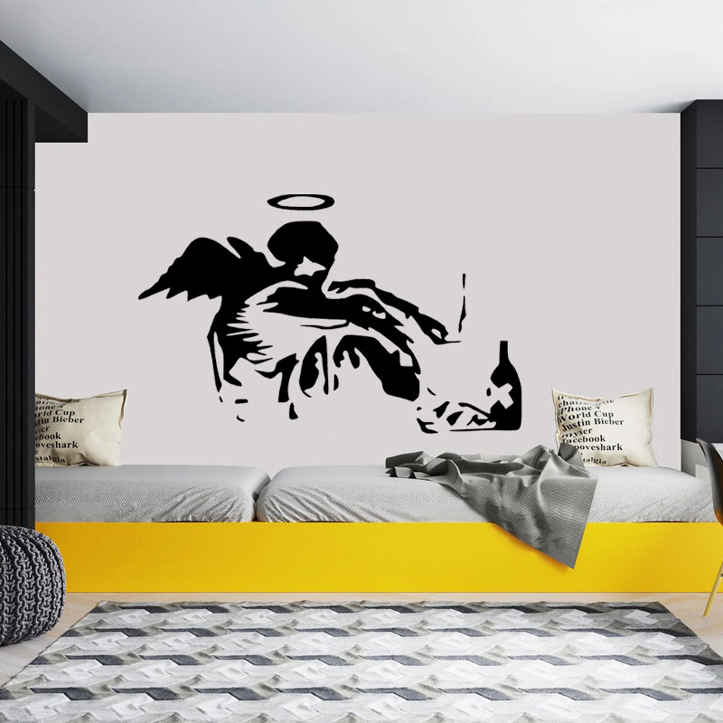 Banksy Gefallenen Engel Graffi – Interior Design Magazine Bewertung und Preis