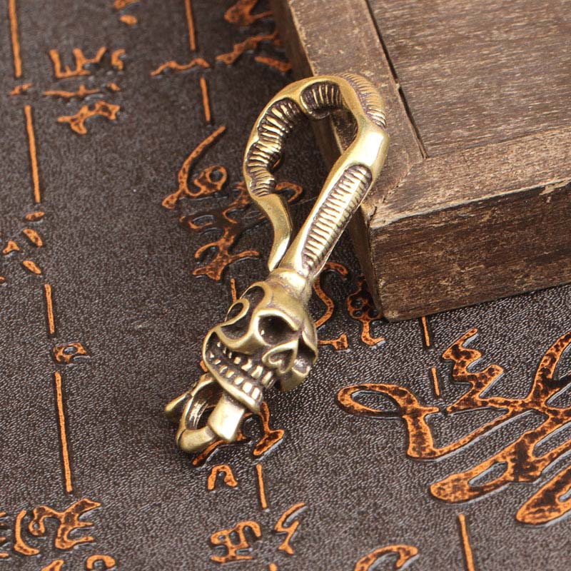 Massiver Messing-Schlüsselanhä – Antique Brass Hook Bewertung und Preis
