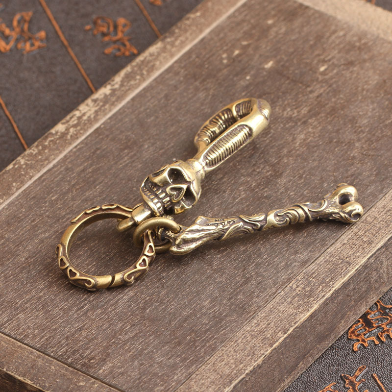 Massiver Messing-Schlüsselanhä – Antique Brass Hook Bewertung und Preis